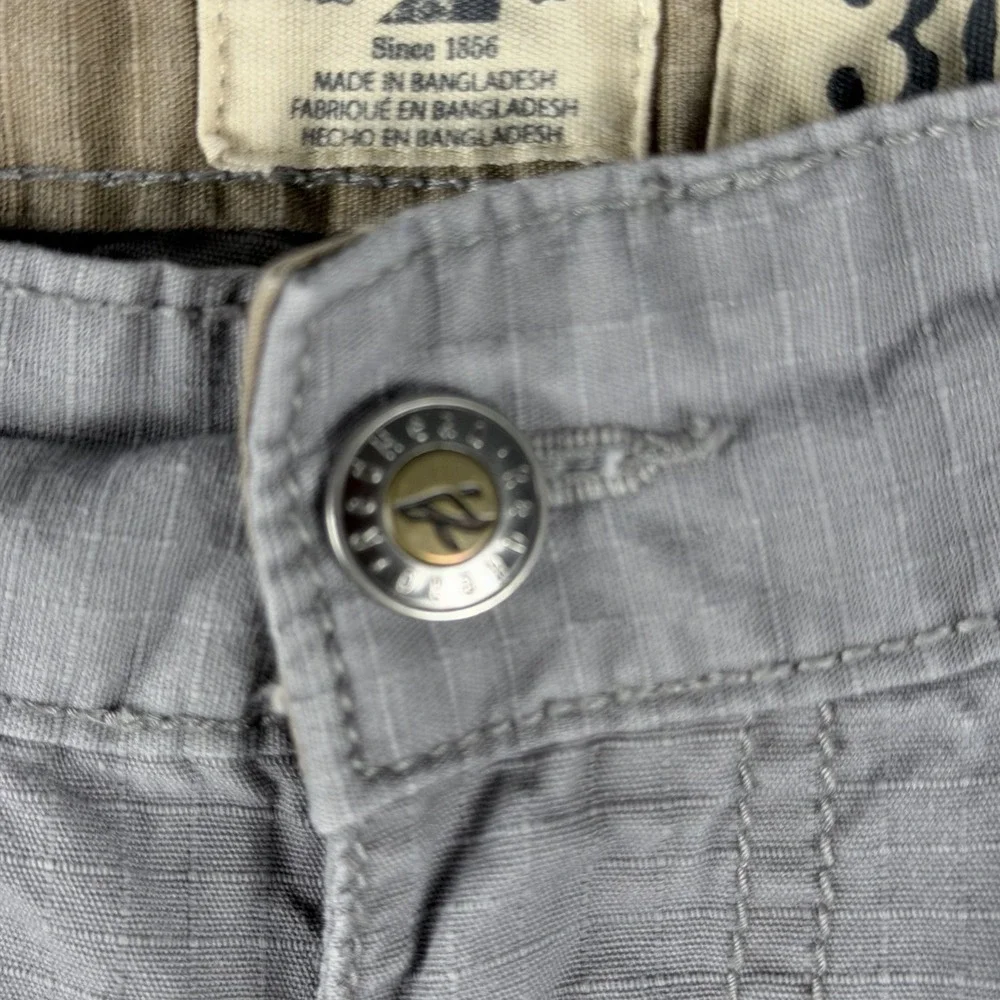 RedHead Brand Co. Men's Gray Ripstop Cotton Cargo Pants 32